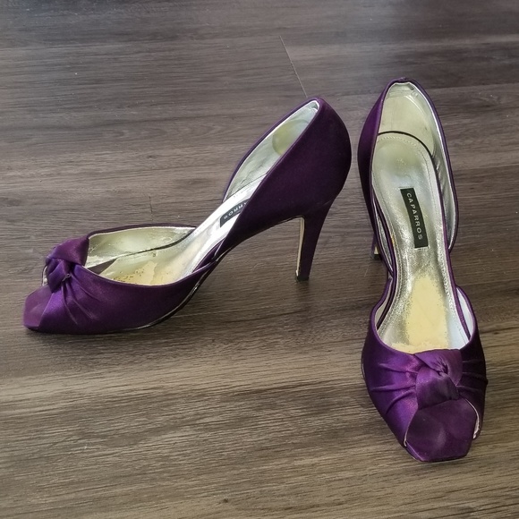 Caparros Shoes - Adriana Silk Amethyst Heels